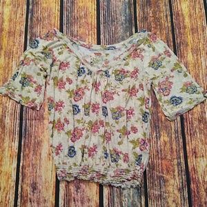 Mudd floral print shirt